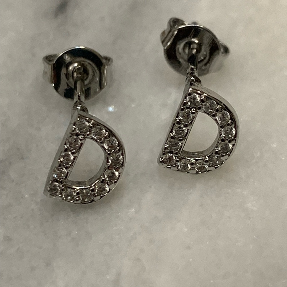 Initial Earrings - Picture 6 of 15